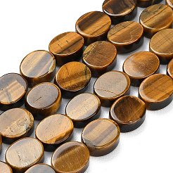 Natural Tiger Eye Beads Strands&nbsp;G-B178-O01-12x10mm