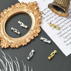 6Pcs 3 Colors Zinc Alloy Micro Pave Clear Cubic Zirconia Fold Over Clasps&nbsp;FIND-CJ0005-11