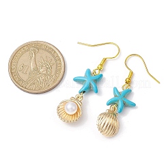 Synthetic Turquoise Dangle Earrings for Women&nbsp;EJEW-JE05800