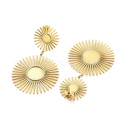304 Stainless Steel Sun Dangle Stud Earring Finding&nbsp;EJEW-C067-20G