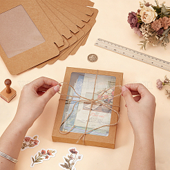 Kraft Paper Greeting Card Storage Box&nbsp;LS-OFST-WH0004-036C