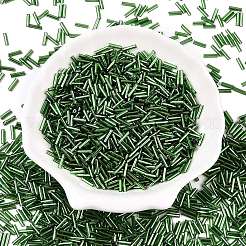 Silver Lined Glass Bugle Beads&nbsp;SEED-K001-A01-1