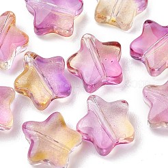 Transparent Electroplate Glass Beads&nbsp;EGLA-FS0001-37