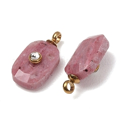 Natural Rhodonite Faceted Pendants&nbsp;GG-CBA38A9-03G-03