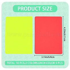 2Pcs PVC Plastic Football Referee Card&nbsp;AJEW-WH20121-16