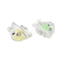 10Pcs Transparent Luminous Acrylic Pendants&nbsp;TACR-FP0001-02A