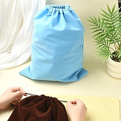 3Pcs 3 Colors Rectangle Velvet Packing Drawstring Pouches&nbsp;TP-YW0001-09