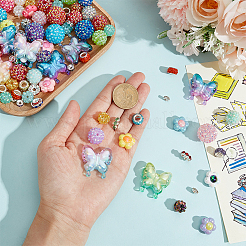 214Pcs DIY Jewelry Making Bead Kits&nbsp;DIY-BM0001-88