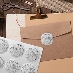 34 Sheets Silver Foil Embossed PET Picture Sticker&nbsp;DIY-WH0528-018