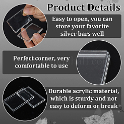 Transparent Acrylic Silver Bar Gold Bar Storage Cases&nbsp;AJEW-FG0001-19
