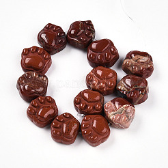 Natural Red Jasper Beads Strands&nbsp;G-M108-A12-01