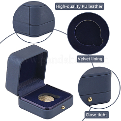 PU Leather Commemorative Coin Storage Box&nbsp;AJEW-WH20054-229A