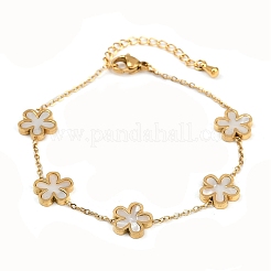 304 Stainless Steel Link Bracelets for Women&nbsp;BJEW-G747-04G