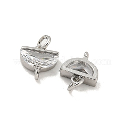 Brass with Clear Cubic Zirconia Pendant Bail&nbsp;KK-G490-05P