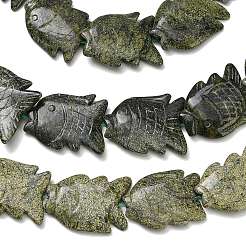 Natural Serpentine Green Lace Stone Beads Strands&nbsp;GG-CBACC04-01