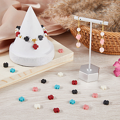 100Pcs 5 Colors Synthetic Coral Beads Strands&nbsp;CORA-SC0001-07