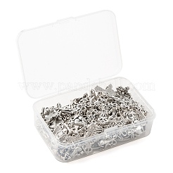 80Pcs 8 Style Tibetan Style Alloy Pendants&nbsp;FIND-LS0001-41AS