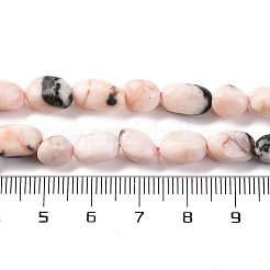 Natural Pink Zebra Jasper Beads Strands&nbsp;G-G146-A21-01