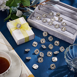 Alloy Rhinestone Shank Buttons&nbsp;DIY-MA0005-99B