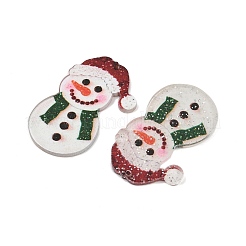 Christmas Themes Opaque Printed Acrylic Pendants&nbsp;OACR-B037-02