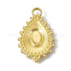 304 Stainless Steel Pendant Cabochon Settings&nbsp;STAS-P316-04G