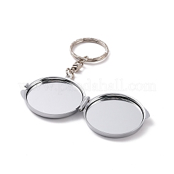 Iron Folding Mirror Keychain&nbsp;DIY-D079-01A