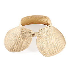 1Pc Women Straw Floppy Wide Brim Sun Hat&nbsp;AJEW-TA0002-59A