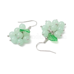 Natural Malaysia Jade Dangle Earrings&nbsp;EJEW-JE06216