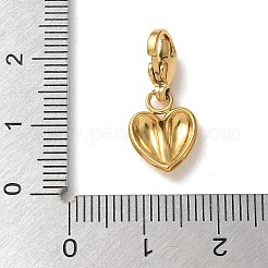 Heart 304 Stainless Steel Pendant Decorations&nbsp;STAS-G352-10G