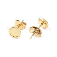 Ion Plating(IP) 304 Stainless Steel Stud Earring Finding&nbsp;EJEW-I285-41G