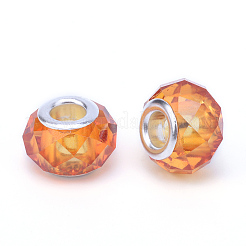 Handmade Glass European Beads&nbsp;GPDL25Y-44
