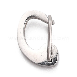 Non-Tarnish 304 Stainless Steel Push Gate Snap Key Clasps&nbsp;STAS-B022-02P