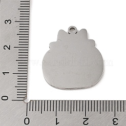 Non-Tarnish Halloween 201 Stainless Steel Pendants&nbsp;STAS-C095-15P