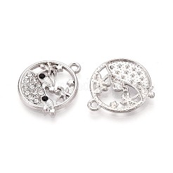 Alloy and Rhinestone Pendants&nbsp;PALLOY-T092-18A-P