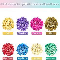 144G 8 Style Natural & Synthetic Gemstone Beads Strands&nbsp;G-NB0002-63