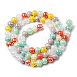 Electroplate Glass Beads Strands&nbsp;EGLA-D018-01