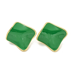 PVD Vacuum Plating 304 Stainless Steel & Enamel Stud Earrings for Women&nbsp;EJEW-G401-02G-04