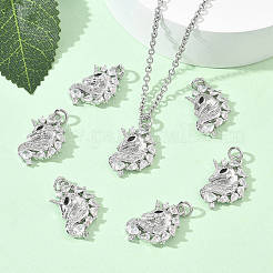 SHEGRACE Brass Cubic Zirconia Pendants&nbsp;XGRQ3K395-567P