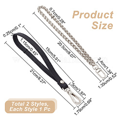 2Pcs 2 Style Wristlet Bag Straps&nbsp;DIY-WR0003-05P