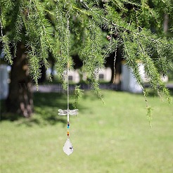 Crystal Ceiling Fan Pull Chains Chakra Hanging Pendants Prism&nbsp;AJEW-GF0001-28