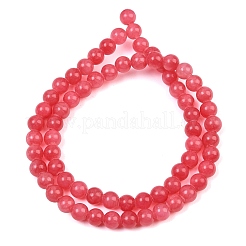 Natural White Jade Beads Strands&nbsp;G-G756-M-6mm