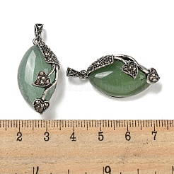 Natural & Synthetic Mixed Gemstone Horse Eye Pendants&nbsp;G-F766-01AS