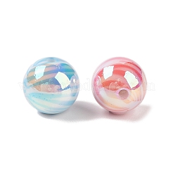 10Pcs UV Plating Colours Acrylic Beads&nbsp;OACR-S146-01K