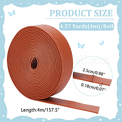 4M Flat Imitation Leather Cord&nbsp;LC-WH0011-03B-02