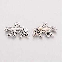 Tibetan Style Alloy Leopard Charms&nbsp;TIBEP-S291-15-RS