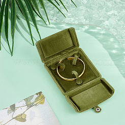 Velvet Jewelry Packing Boxes Bangle&nbsp;CON-WH0110-326A
