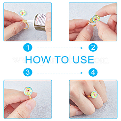 Adjustable Brass Ring Components&nbsp;KK-PH0039-73-RS