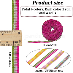 20 Yards 4 Colors Polyester Ribbon&nbsp;OCOR-GF0004-65A
