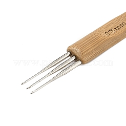 3Pcs 3 Styles Iron Crochet Hooks&nbsp;AJEW-C041-04