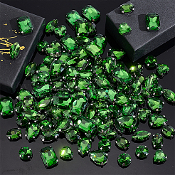 AHADEMAKER 1 Set Teardrop/Horse Eye/Heart/ Flat Round/Oval/Rectangle Octagon Shape Sew on Rhinestone&nbsp;FIND-GA0005-72A